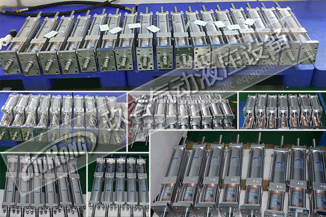 一部分已經(jīng)測試好的預(yù)壓行程可調(diào)氣液增壓缸產(chǎn)品圖 一部分已經(jīng)測試好的預(yù)壓行程可調(diào)氣液增壓缸產(chǎn)品圖