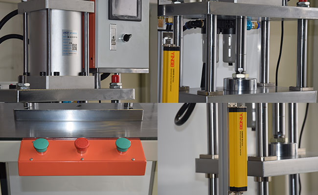 5臺(tái)四柱三板型可調(diào)行程多倍力氣缸增壓壓力機(jī)產(chǎn)品細(xì)節(jié)圖 5臺(tái)四柱三板型可調(diào)行程多倍力氣缸增壓壓力機(jī)產(chǎn)品細(xì)節(jié)圖